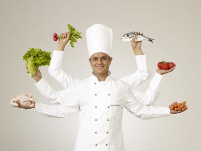 the chef symbolizes the 6 petal diet