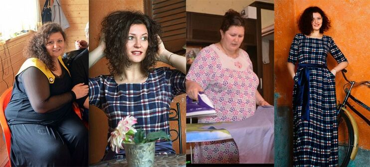 Woman before and after following the Dukan diet