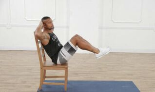 lifting legs on a chair